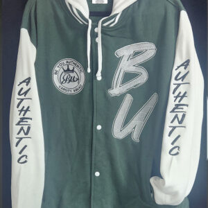 Unisex Varsity Jacket Hoodie Dark Green