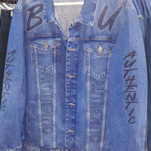 BU Black on Denim Jacket 1
