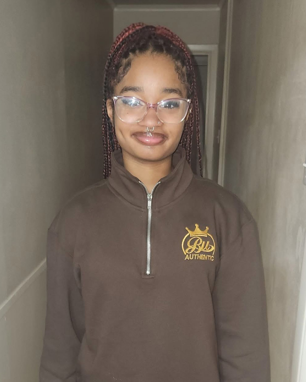 BU Authentic Quarter Zip Pullover